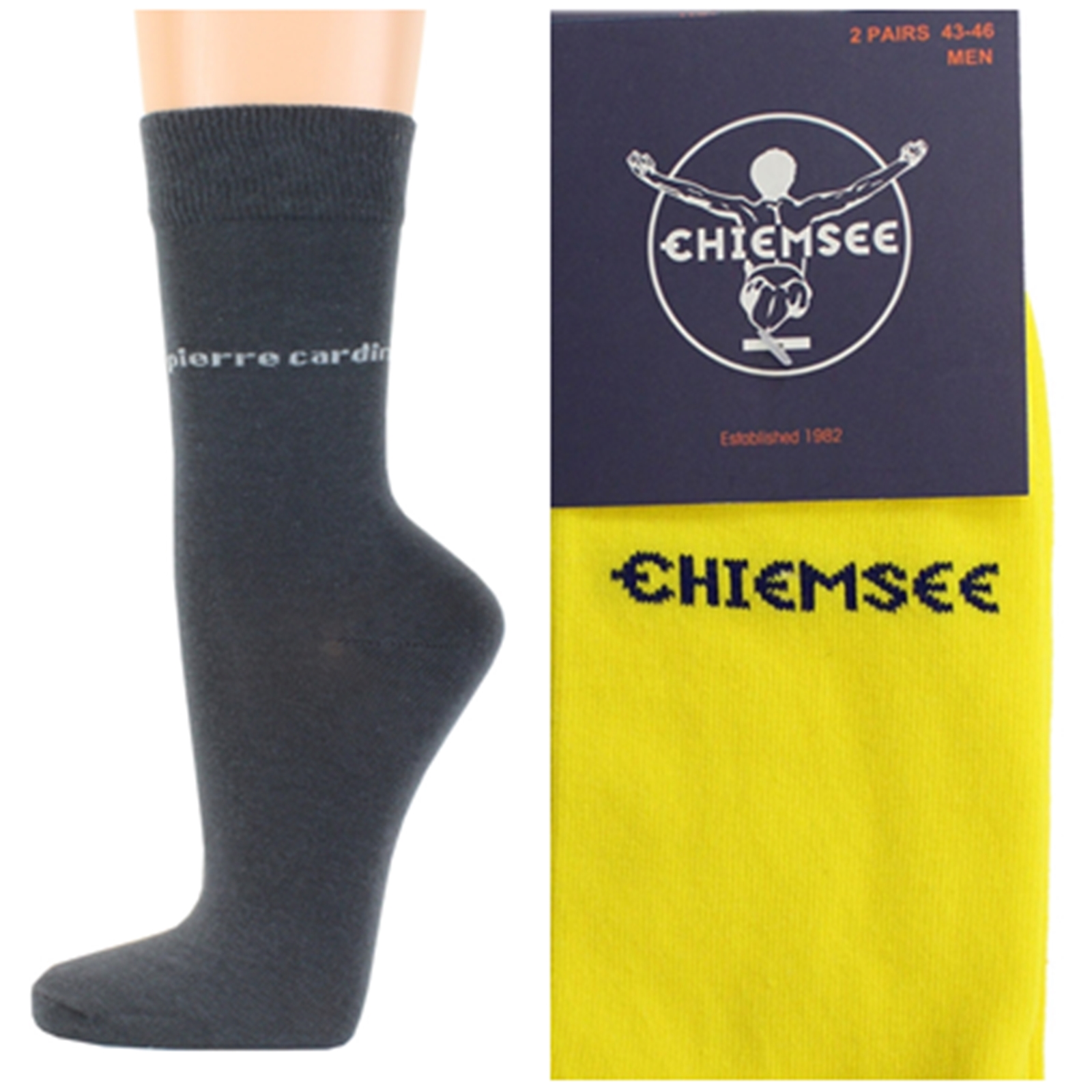 Calcetines de hombre Pierre Cardin Chiemsee 4 pares de calcetines de negocios de colores talla 39 42 43 46 - Imagen 15 de 24