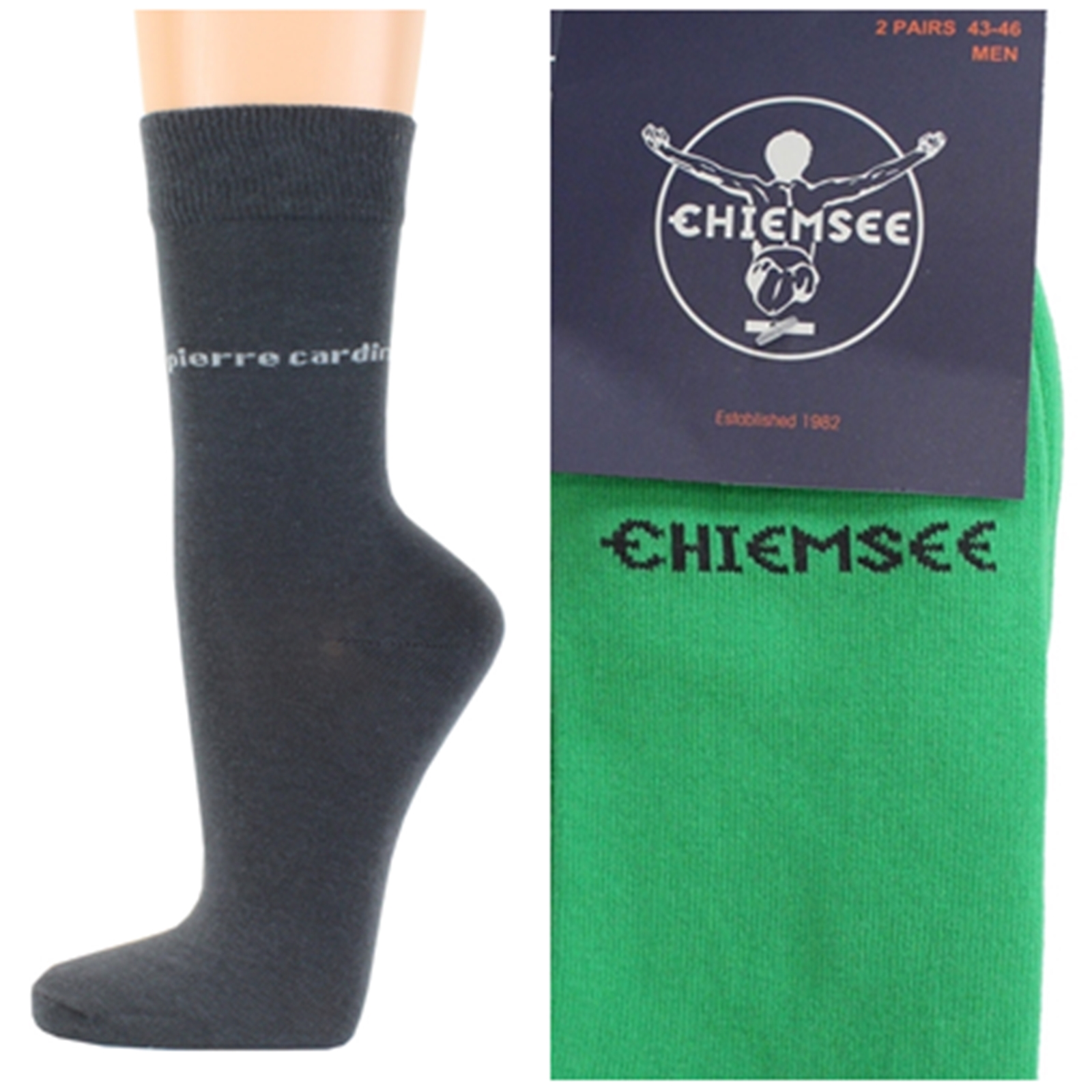 Calcetines de hombre Pierre Cardin Chiemsee 4 pares de calcetines de negocios de colores talla 39 42 43 46 - Imagen 18 de 24