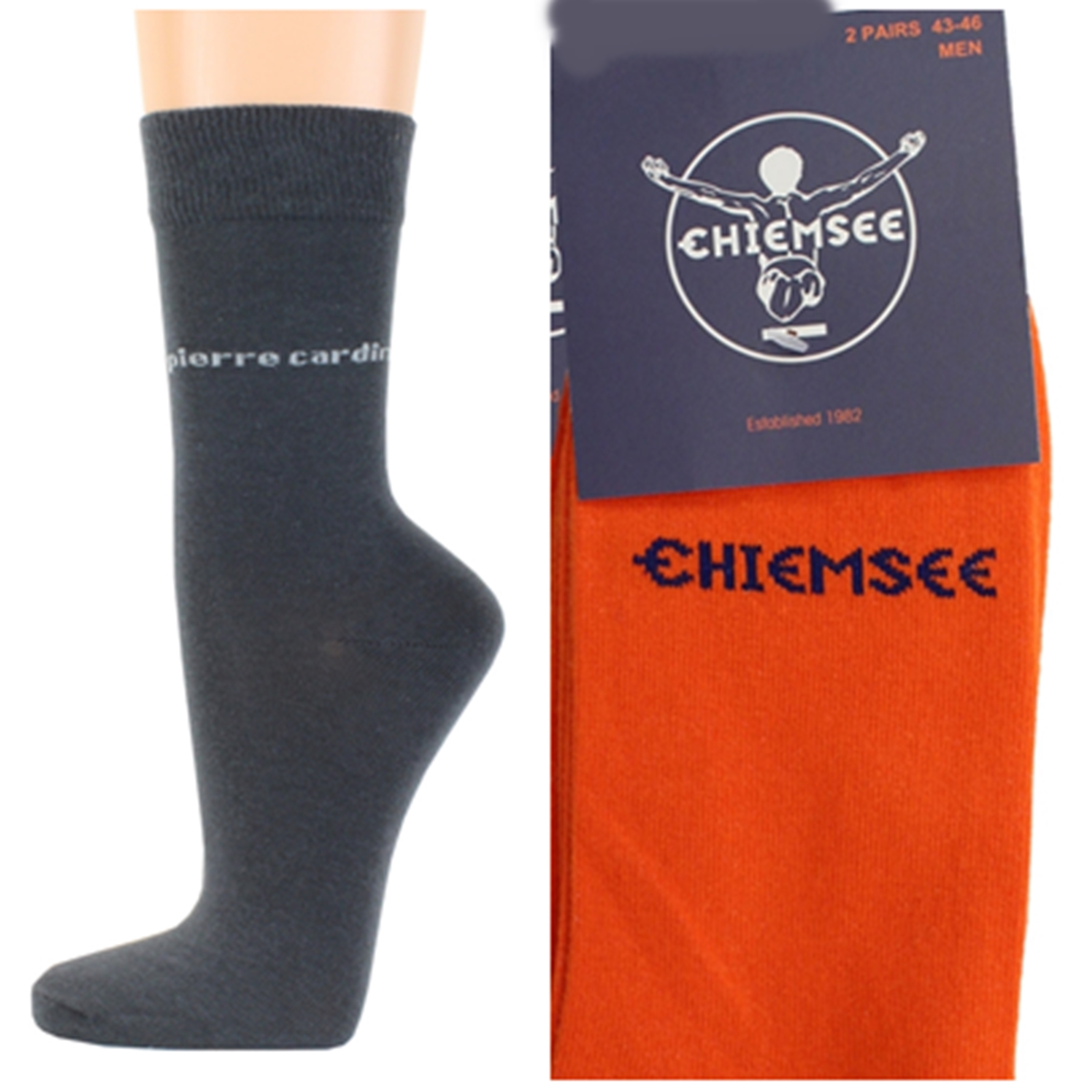 Calcetines de hombre Pierre Cardin Chiemsee 4 pares de calcetines de negocios de colores talla 39 42 43 46 - Imagen 16 de 24