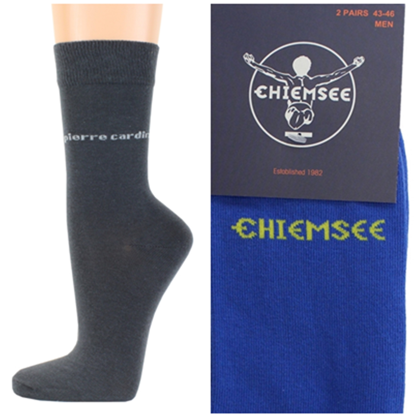 Calcetines de hombre Pierre Cardin Chiemsee 4 pares de calcetines de negocios de colores talla 39 42 43 46 - Imagen 17 de 24