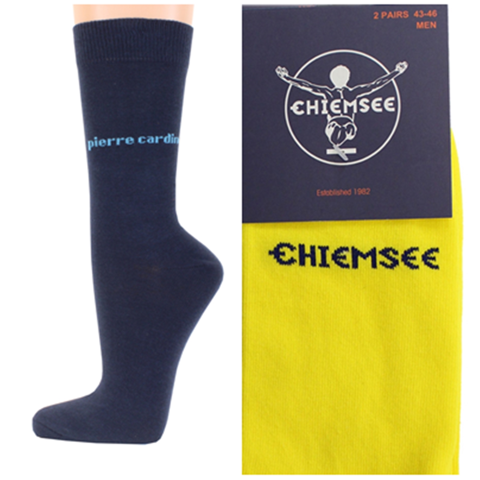 Calcetines de hombre Pierre Cardin Chiemsee 4 pares de calcetines de negocios de colores talla 39 42 43 46 - Imagen 21 de 24