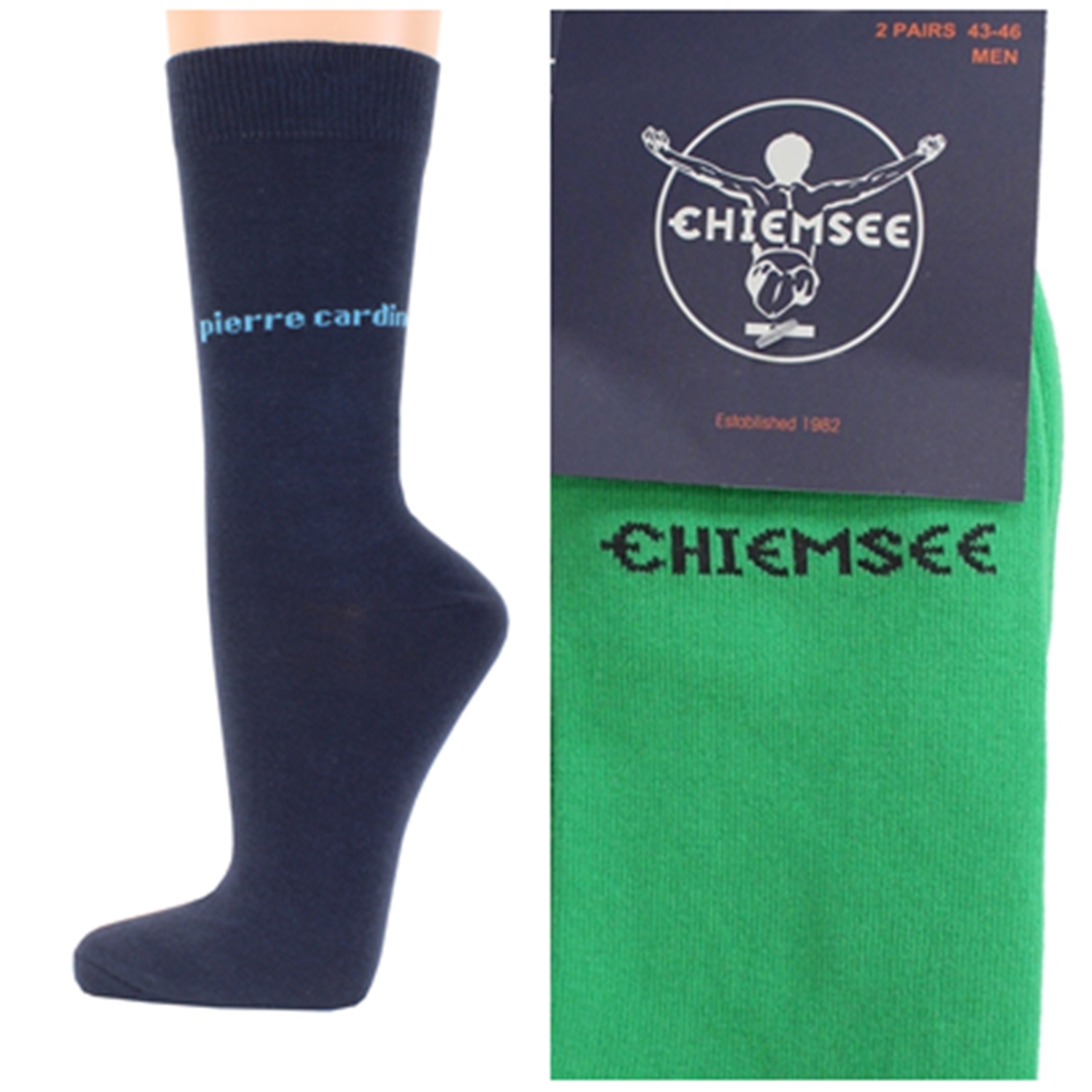 Calcetines de hombre Pierre Cardin Chiemsee 4 pares de calcetines de negocios de colores talla 39 42 43 46 - Imagen 24 de 24