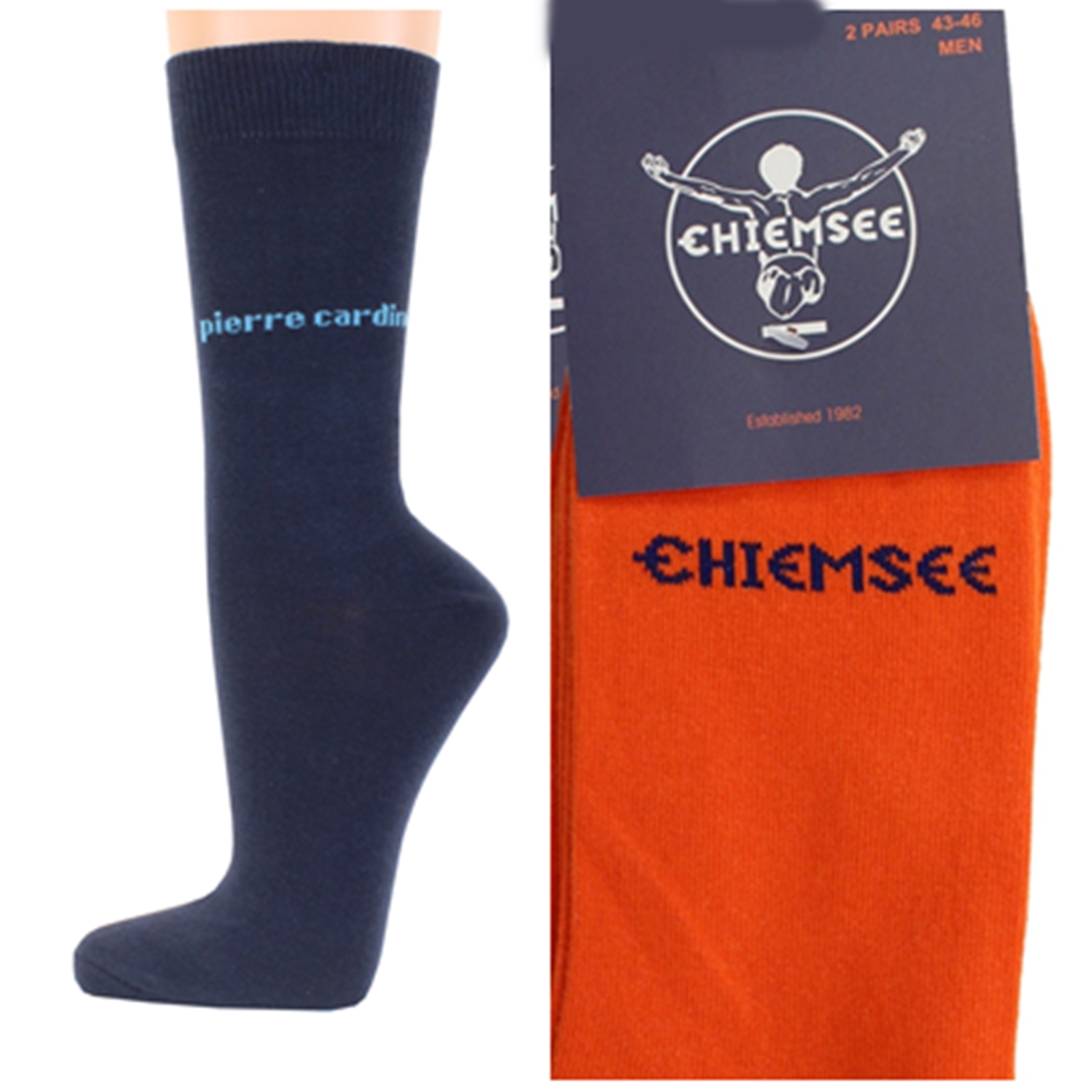 Calcetines de hombre Pierre Cardin Chiemsee 4 pares de calcetines de negocios de colores talla 39 42 43 46 - Imagen 22 de 24