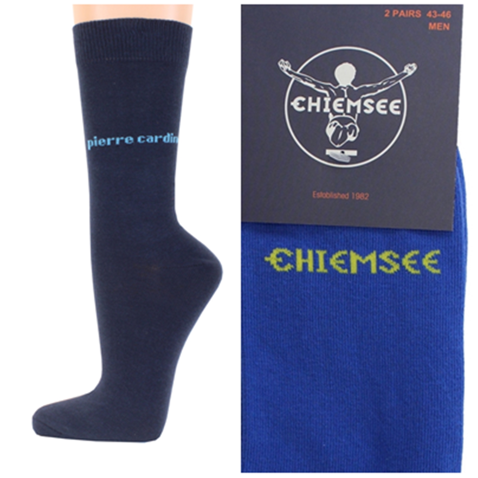 Calcetines de hombre Pierre Cardin Chiemsee 4 pares de calcetines de negocios de colores talla 39 42 43 46 - Imagen 23 de 24