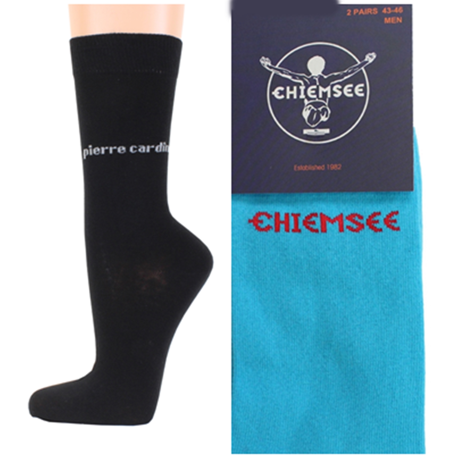 Calcetines de hombre Pierre Cardin Chiemsee 4 pares de calcetines de negocios de colores talla 39 42 43 46 - Imagen 2 de 24