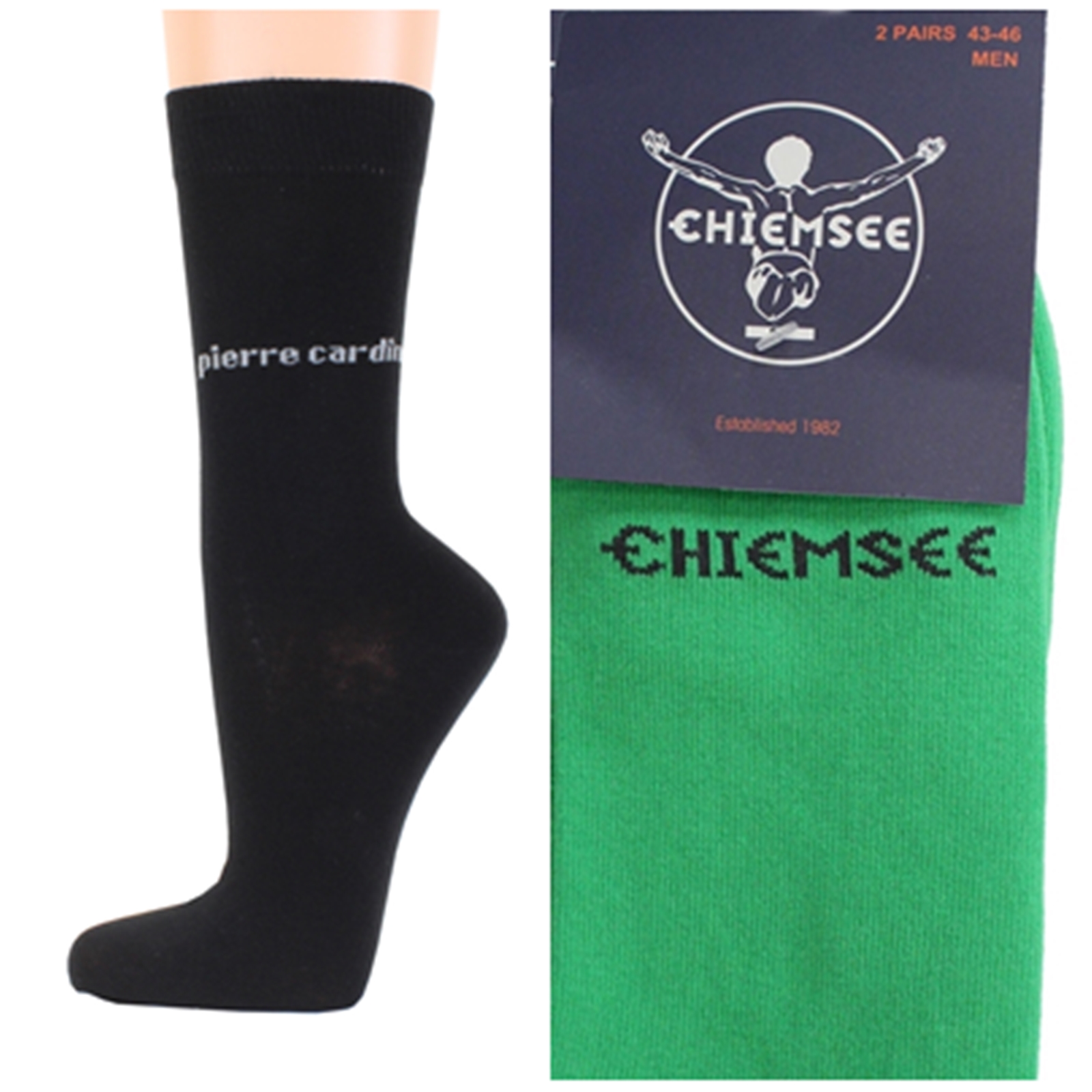 Calcetines de hombre Pierre Cardin Chiemsee 4 pares de calcetines de negocios de colores talla 39 42 43 46 - Imagen 5 de 24