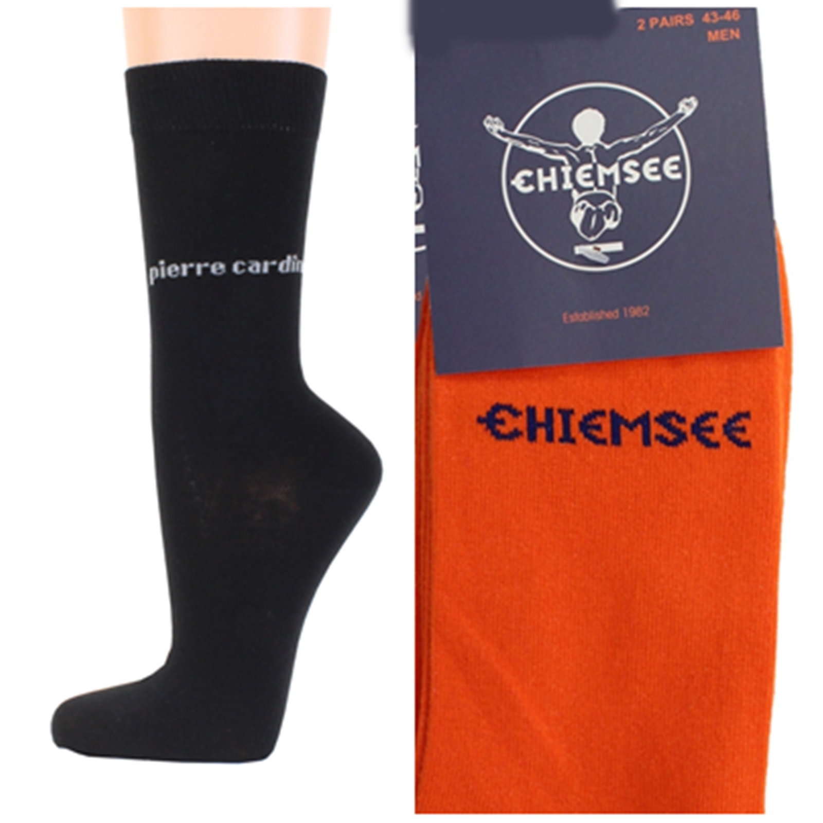 Calcetines de hombre Pierre Cardin Chiemsee 4 pares de calcetines de negocios de colores talla 39 42 43 46 - Imagen 4 de 24