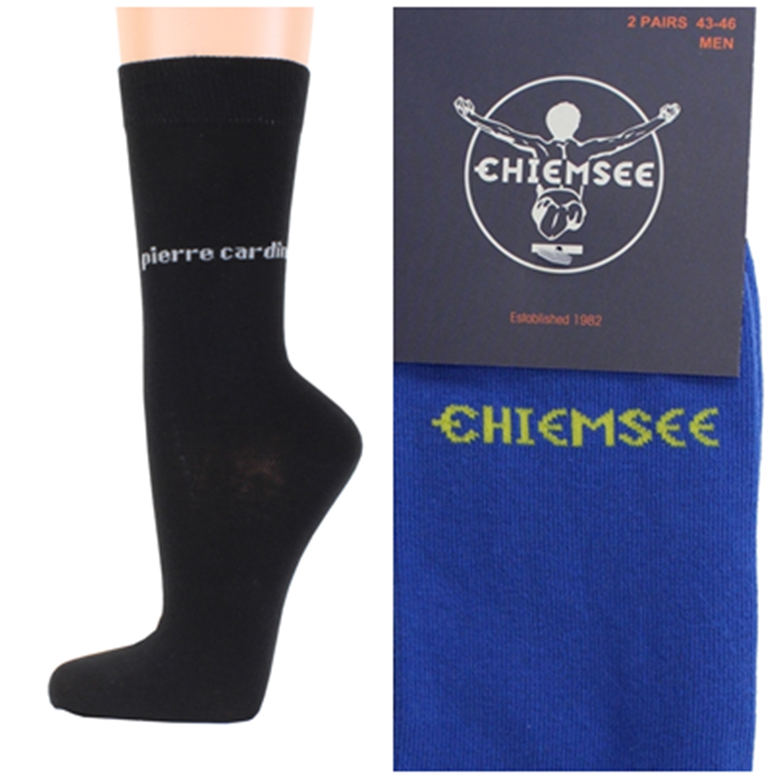 Calcetines de hombre Pierre Cardin Chiemsee 4 pares de calcetines de negocios de colores talla 39 42 43 46 - Imagen 12 de 24