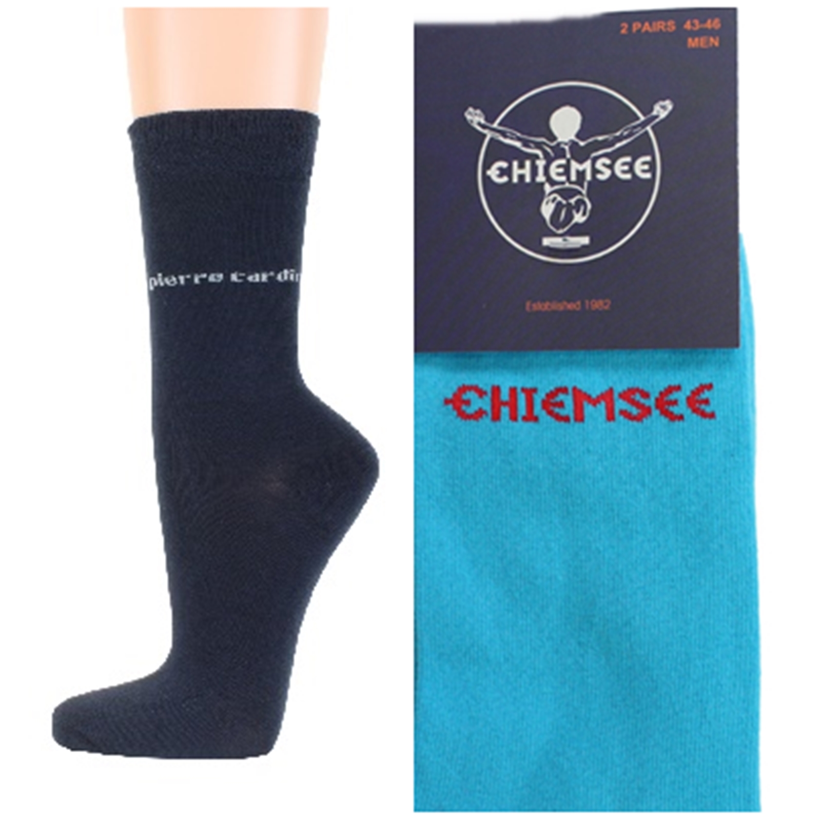 Calcetines de hombre Pierre Cardin Chiemsee 4 pares de calcetines de negocios de colores talla 39 42 43 46 - Imagen 10 de 24