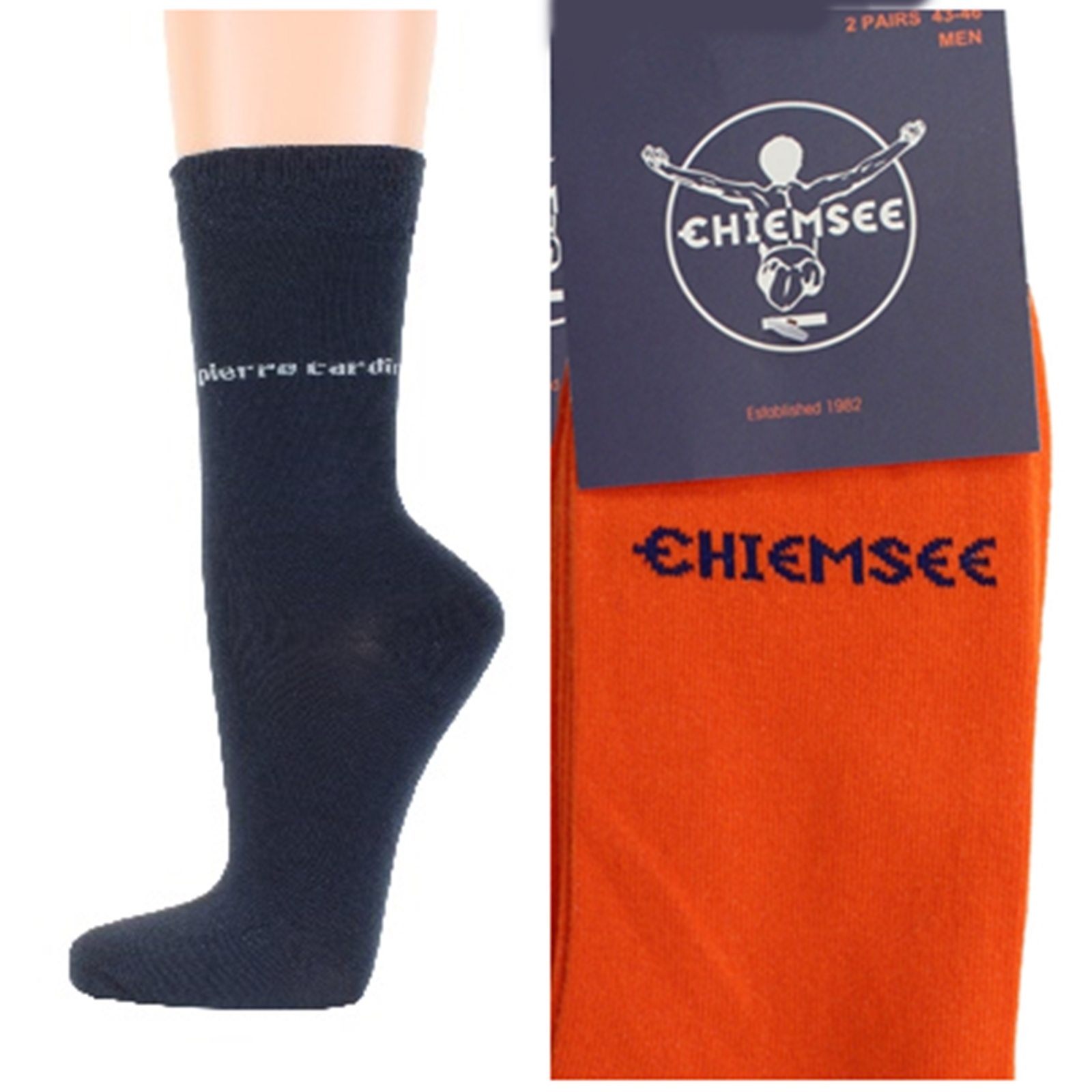 Calcetines de hombre Pierre Cardin Chiemsee 4 pares de calcetines de negocios de colores talla 39 42 43 46 - Imagen 8 de 24
