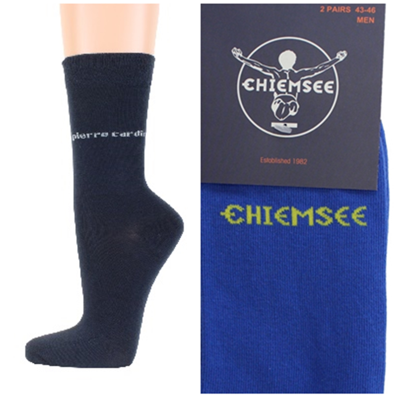 Calcetines de hombre Pierre Cardin Chiemsee 4 pares de calcetines de negocios de colores talla 39 42 43 46 - Imagen 7 de 24